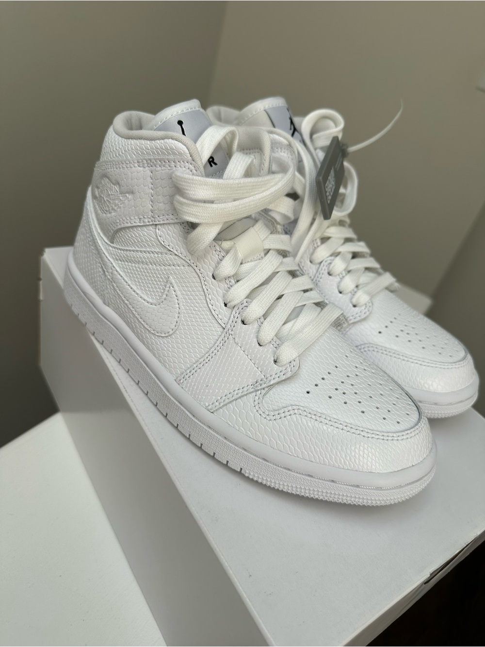 Nike Women's All-White High-Top Sneakers